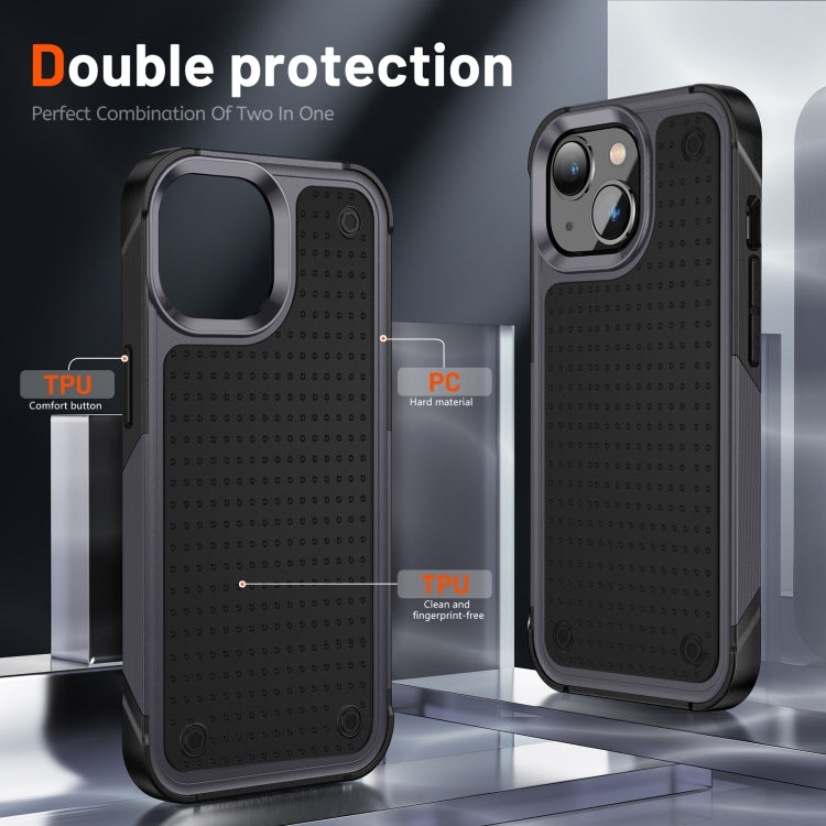 For iPhone 13 PC + TPU Shockproof Protective Phone Case