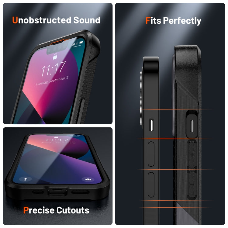 For iPhone 13 PC + TPU Shockproof Protective Phone Case