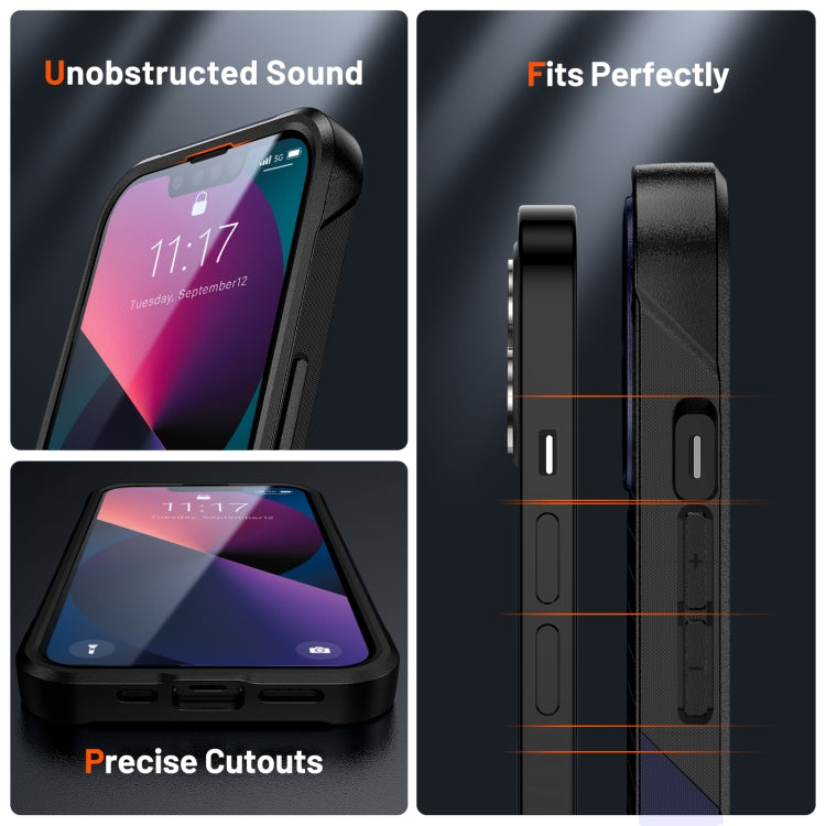 For iPhone 13 PC + TPU Shockproof Protective Phone Case