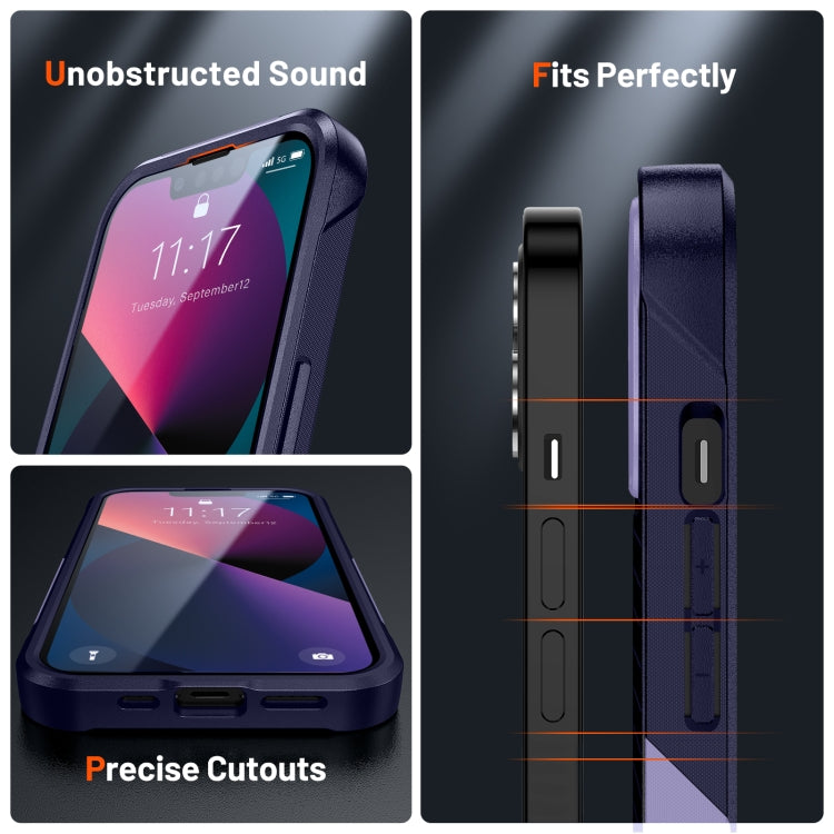 For iPhone 13 PC + TPU Shockproof Protective Phone Case