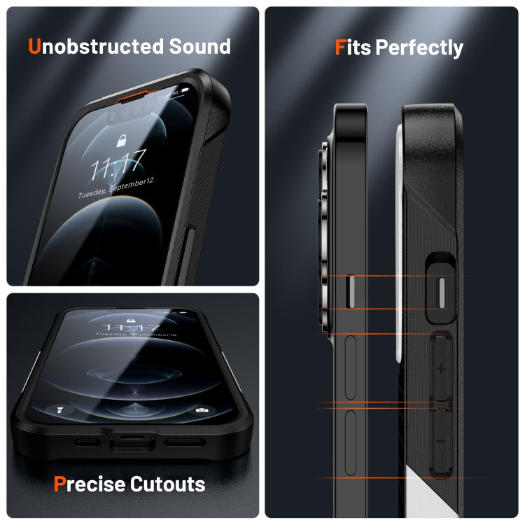 For iPhone 12 Pro PC + TPU Shockproof Protective Phone Case