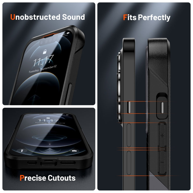 For iPhone 12 Pro PC + TPU Shockproof Protective Phone Case