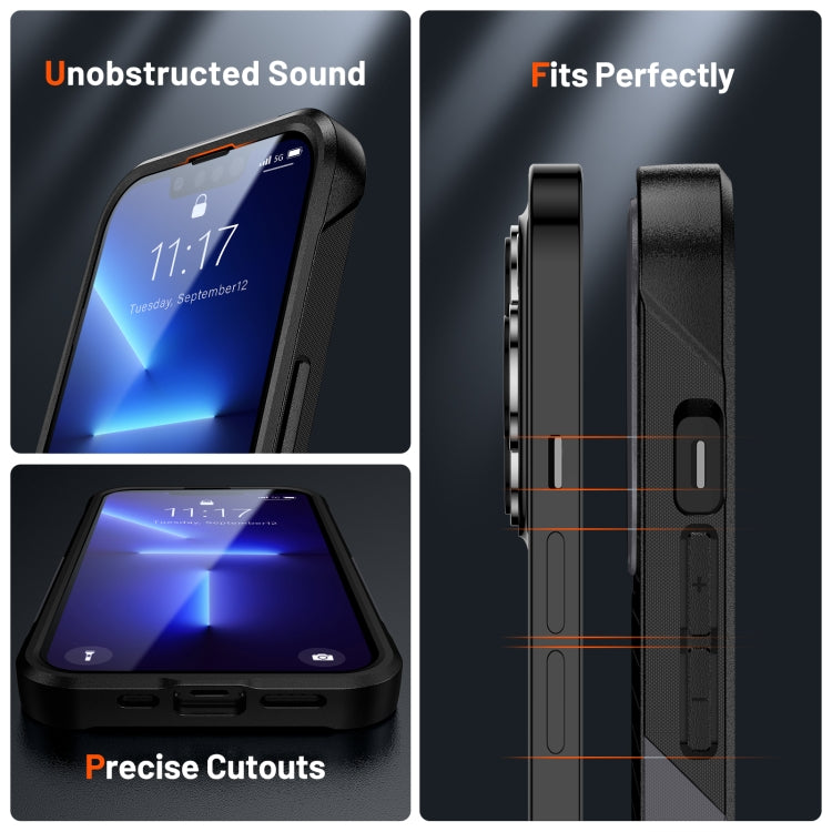 For iPhone 12 Pro Max PC + TPU Shockproof Protective Phone Case