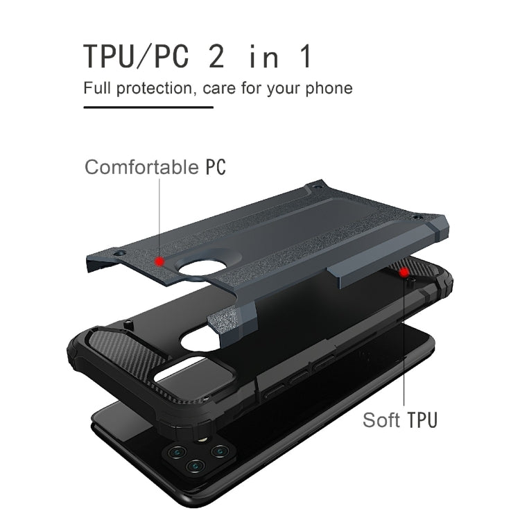 For OPPO A15 Magic Armor TPU + PC Combination Phone Case