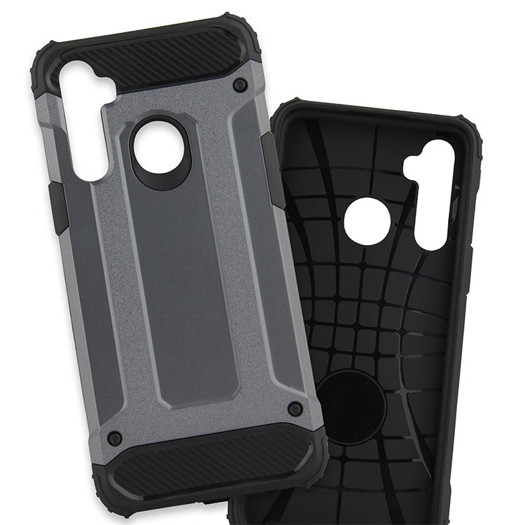 For Realme 5 Magic Armor TPU + PC Combination Phone Case