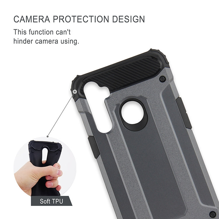 For Realme 5 Magic Armor TPU + PC Combination Phone Case