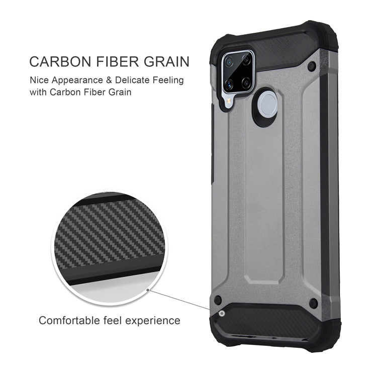 For Realme C15 Magic Armor TPU + PC Combination Phone Case