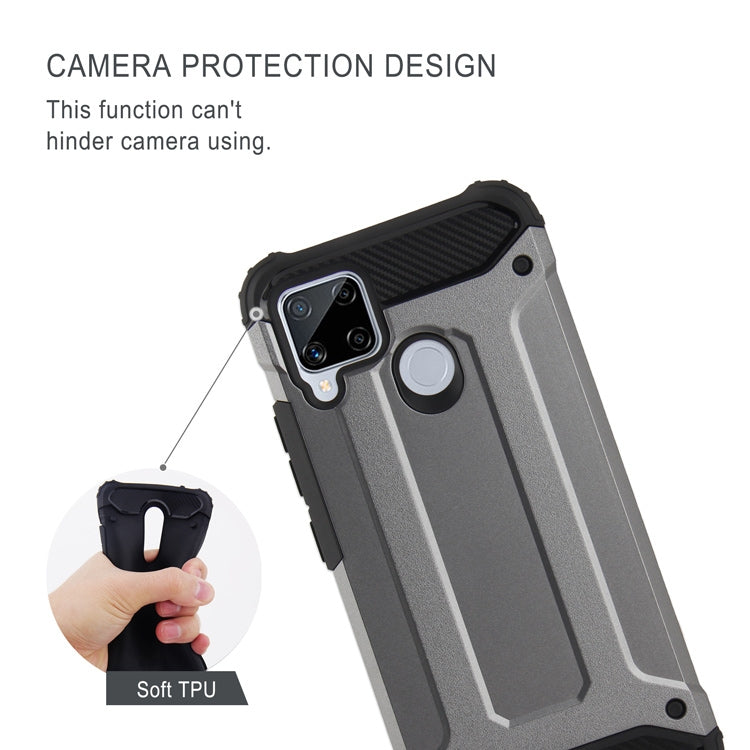 For Realme C15 Magic Armor TPU + PC Combination Phone Case