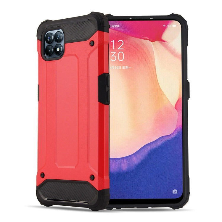 For OPPO Reno4 SE Magic Armor TPU + PC Combination Phone Case