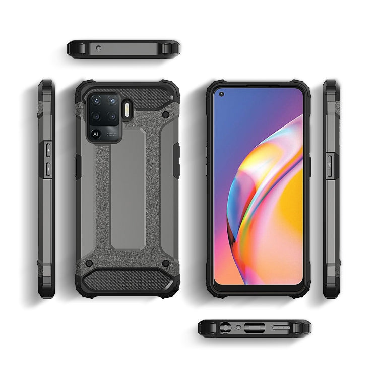 For OPPO Reno5 Lite/A94 Magic Armor TPU + PC Combination Phone Case