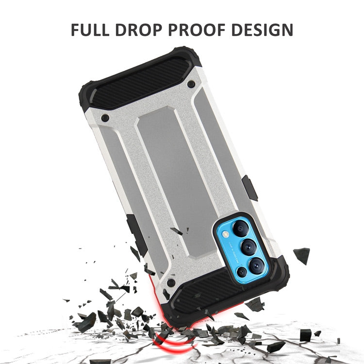 For OPPO Reno5 5G Magic Armor TPU + PC Combination Phone Case