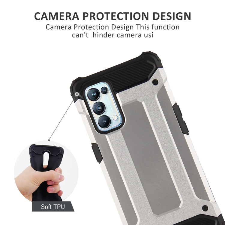 For OPPO Reno5 Pro 5G Magic Armor TPU + PC Combination Phone Case