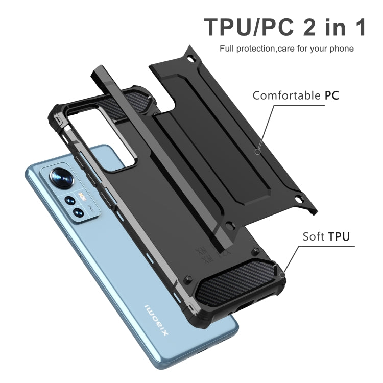 For Xiaomi 12 / 12X Magic Armor TPU + PC Combination Phone Case