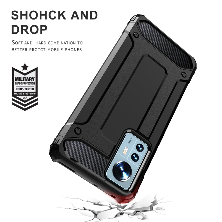 For Xiaomi 12 / 12X Magic Armor TPU + PC Combination Phone Case