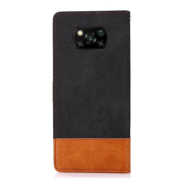 For Xiaomi Poco X3 NFC Splicing Leather Phone Case