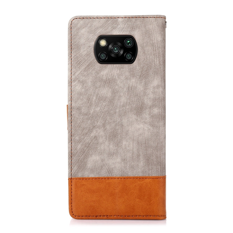 For Xiaomi Poco X3 NFC Splicing Leather Phone Case