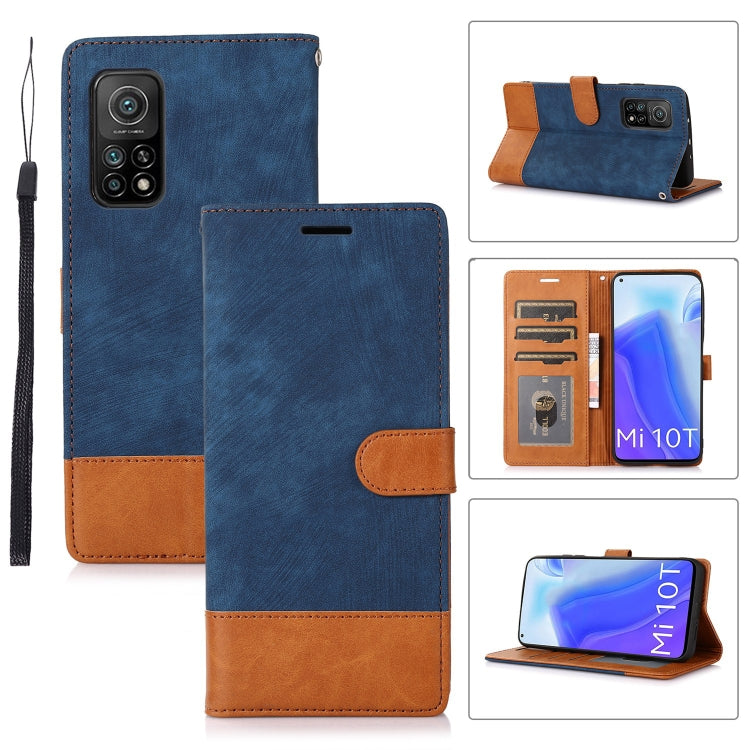 For Xiaomi Mi 10T 5G / 10T Pro 5G Splicing Leather Phone Case