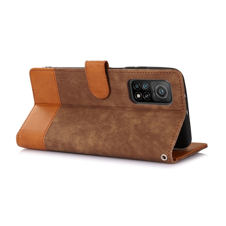 For Xiaomi Mi 10T 5G / 10T Pro 5G Splicing Leather Phone Case