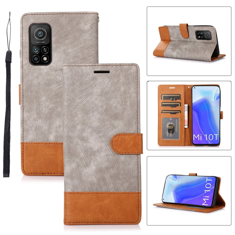 For Xiaomi Mi 10T 5G / 10T Pro 5G Splicing Leather Phone Case