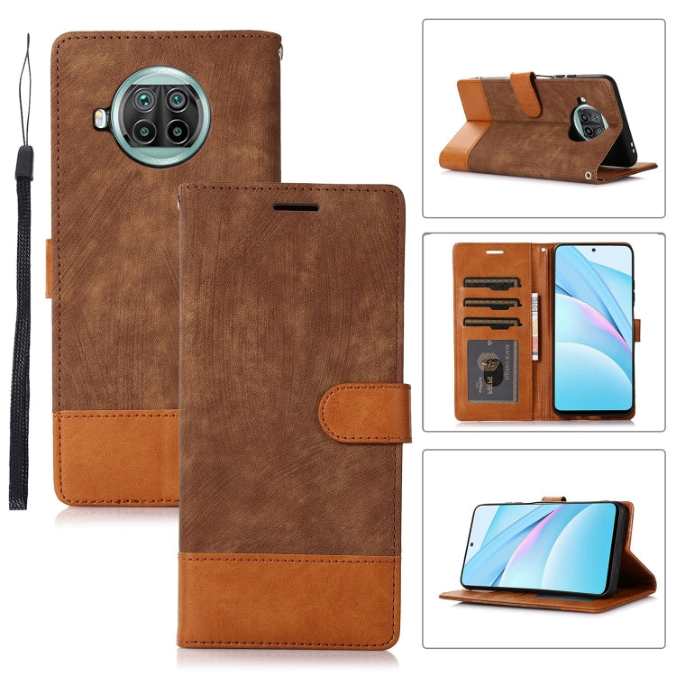 For Xiaomi Mi 10T Lite 5G Splicing Leather Phone Case