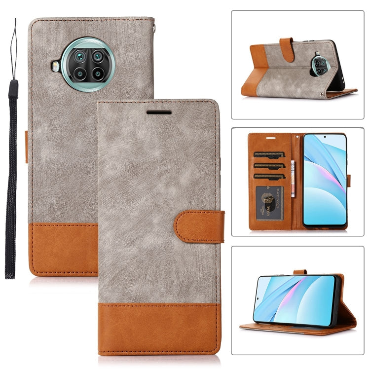 For Xiaomi Mi 10T Lite 5G Splicing Leather Phone Case