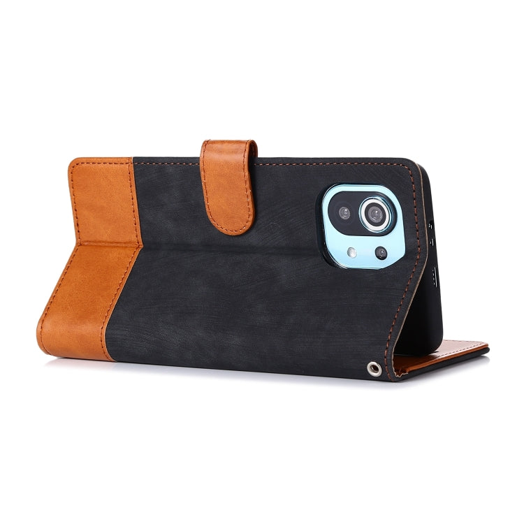 For Xiaomi Mi 11 Splicing Leather Phone Case