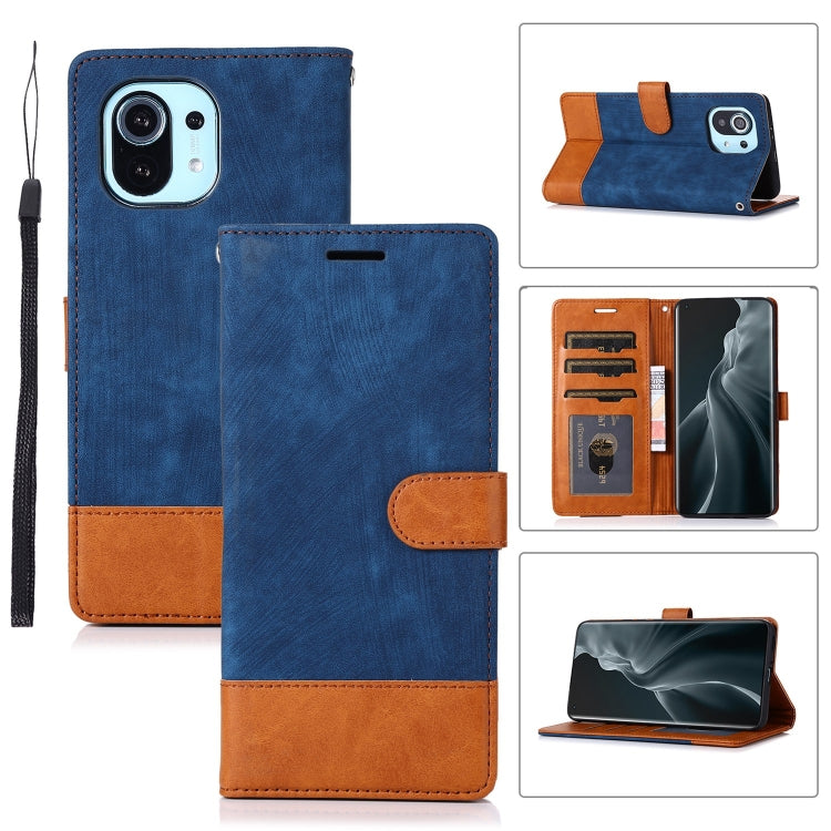 For Xiaomi Mi 11 Splicing Leather Phone Case