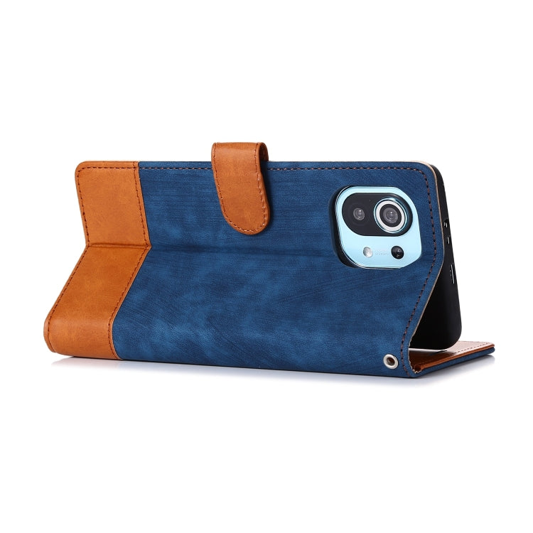 For Xiaomi Mi 11 Splicing Leather Phone Case
