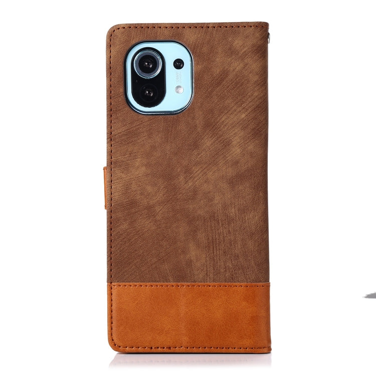 For Xiaomi Mi 11 Splicing Leather Phone Case