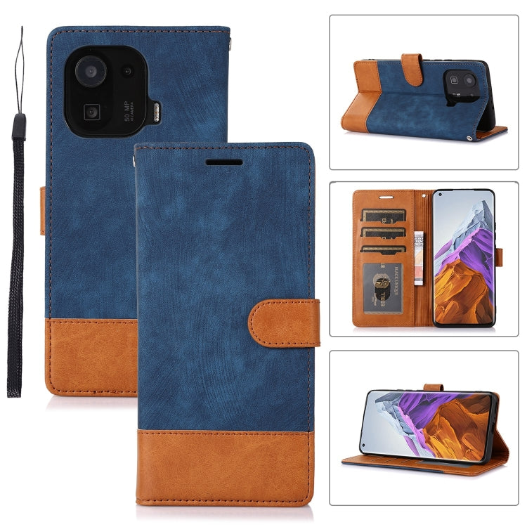 For Xiaomi Mi 11 Pro Splicing Leather Phone Case