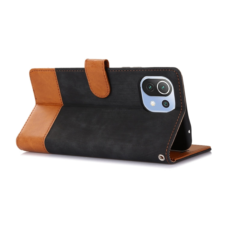 For Xiaomi Mi 11 Lite Splicing Leather Phone Case