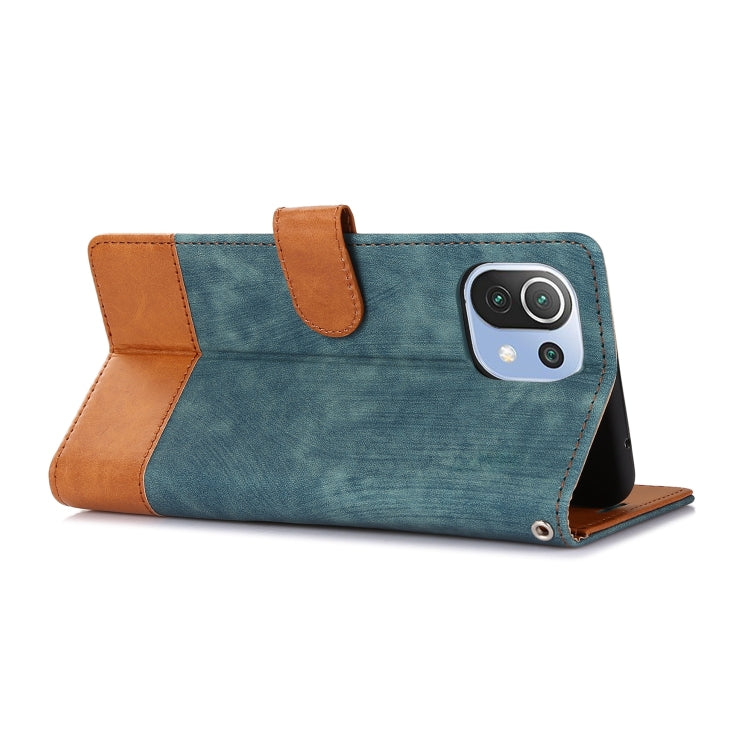 For Xiaomi Mi 11 Lite Splicing Leather Phone Case