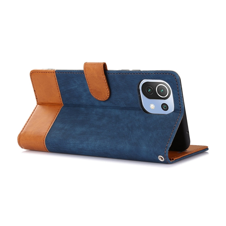 For Xiaomi Mi 11 Lite Splicing Leather Phone Case