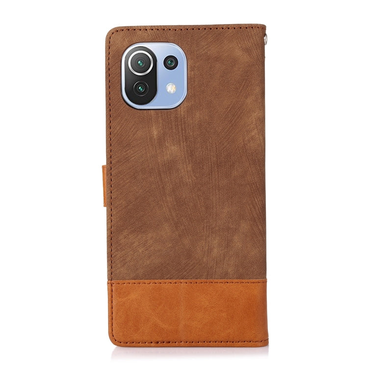 For Xiaomi Mi 11 Lite Splicing Leather Phone Case