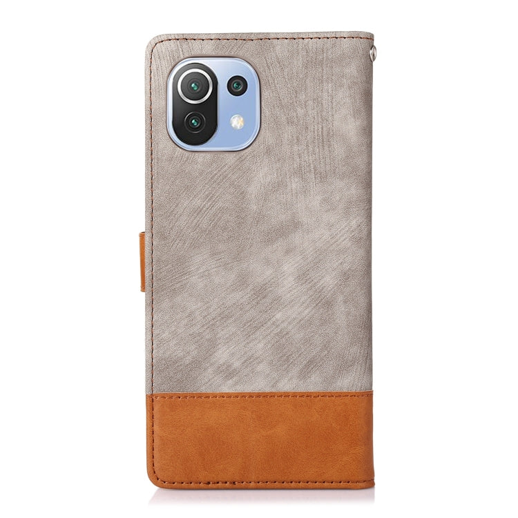 For Xiaomi Mi 11 Lite Splicing Leather Phone Case