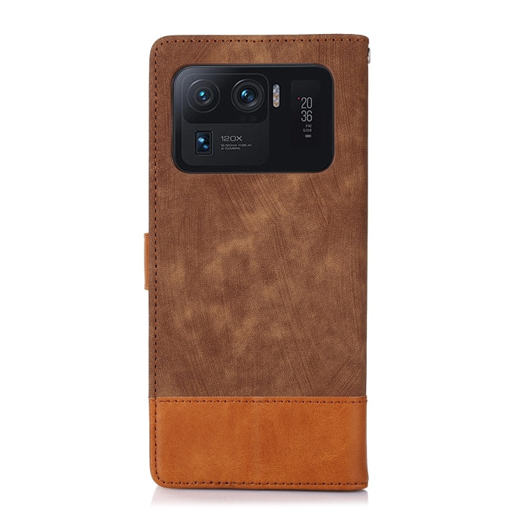 For Xiaomi Mi 11 Ultra Splicing Leather Phone Case