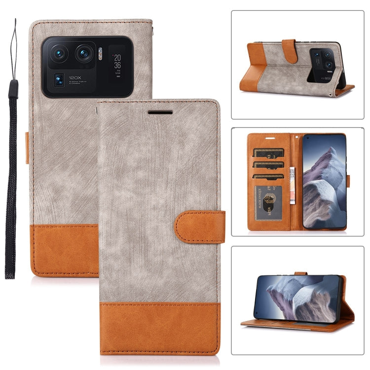 For Xiaomi Mi 11 Ultra Splicing Leather Phone Case