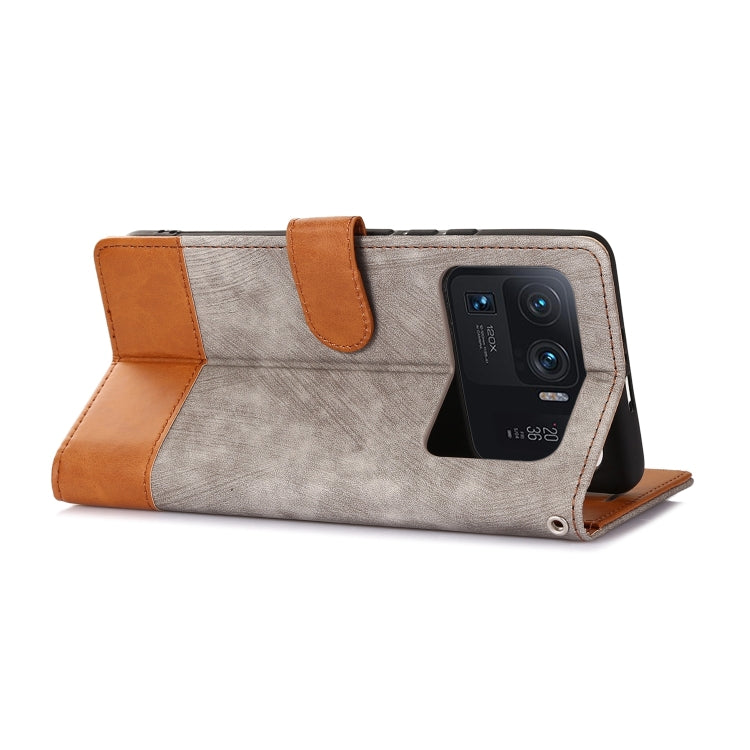 For Xiaomi Mi 11 Ultra Splicing Leather Phone Case