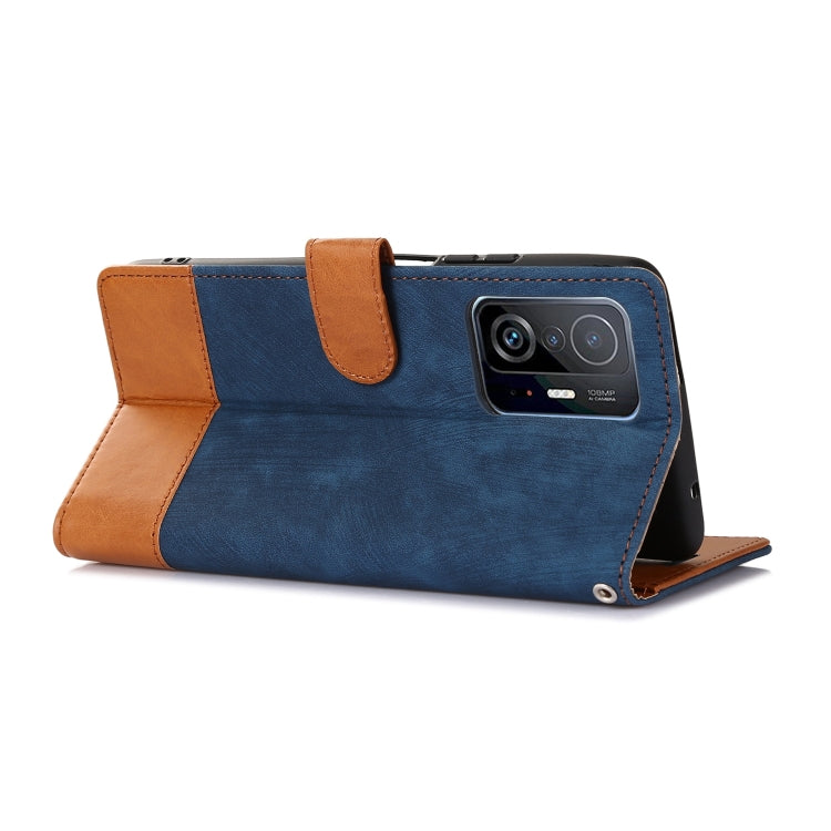 For Xiaomi 11T Splicing Leather Phone Case