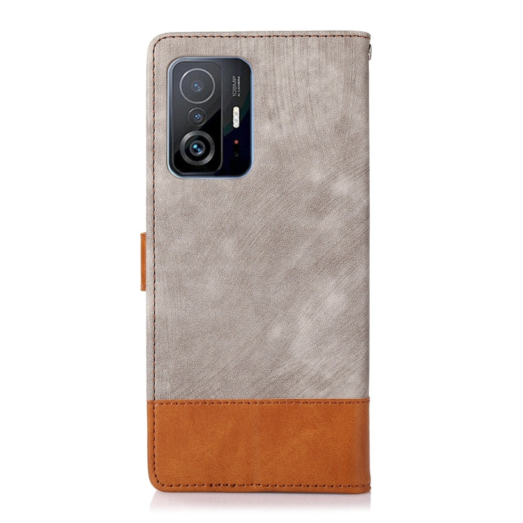 For Xiaomi 11T Splicing Leather Phone Case