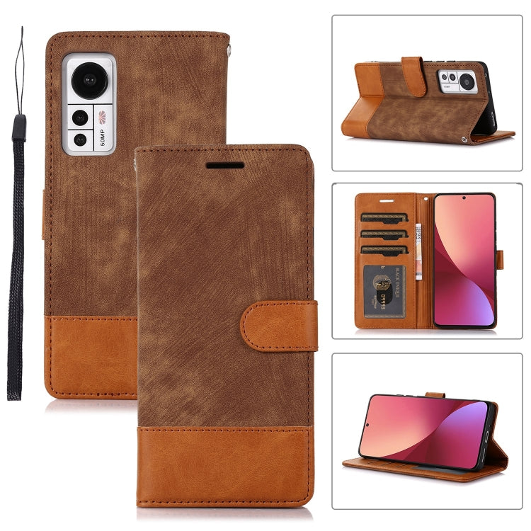 For Xiaomi 12 Splicing Leather Phone Case