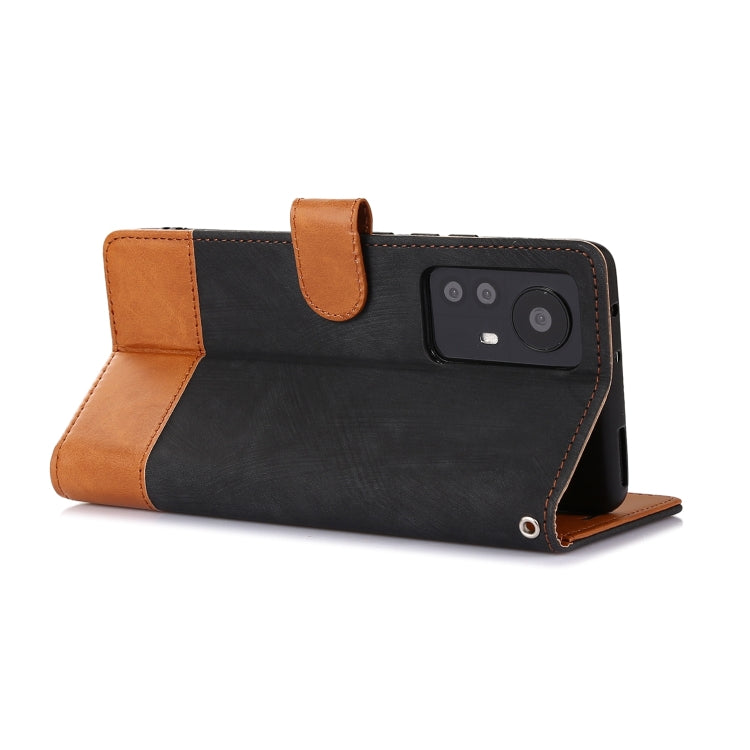 For Xiaomi 12 Pro Splicing Leather Phone Case