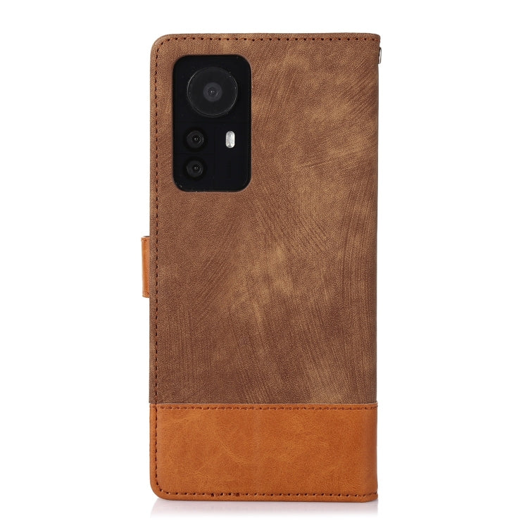 For Xiaomi 12 Pro Splicing Leather Phone Case