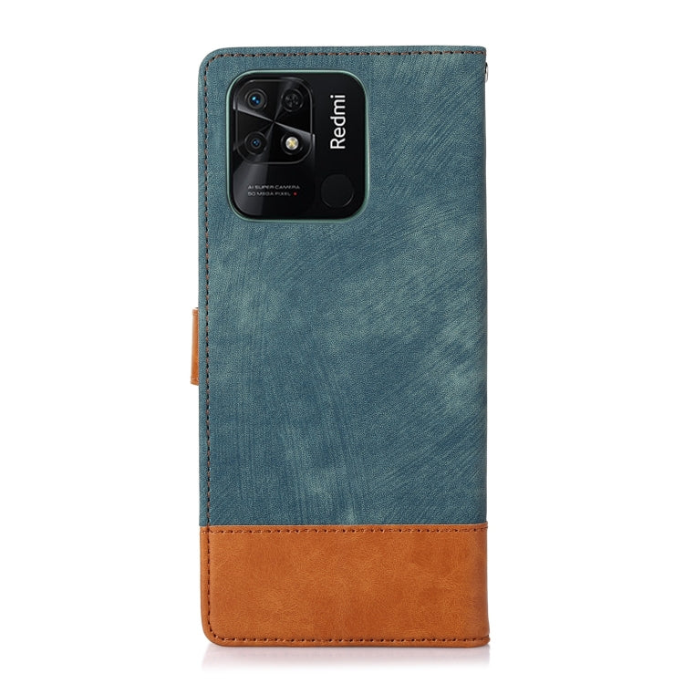 For Xiaomi Redmi 10 India Splicing Leather Phone Case