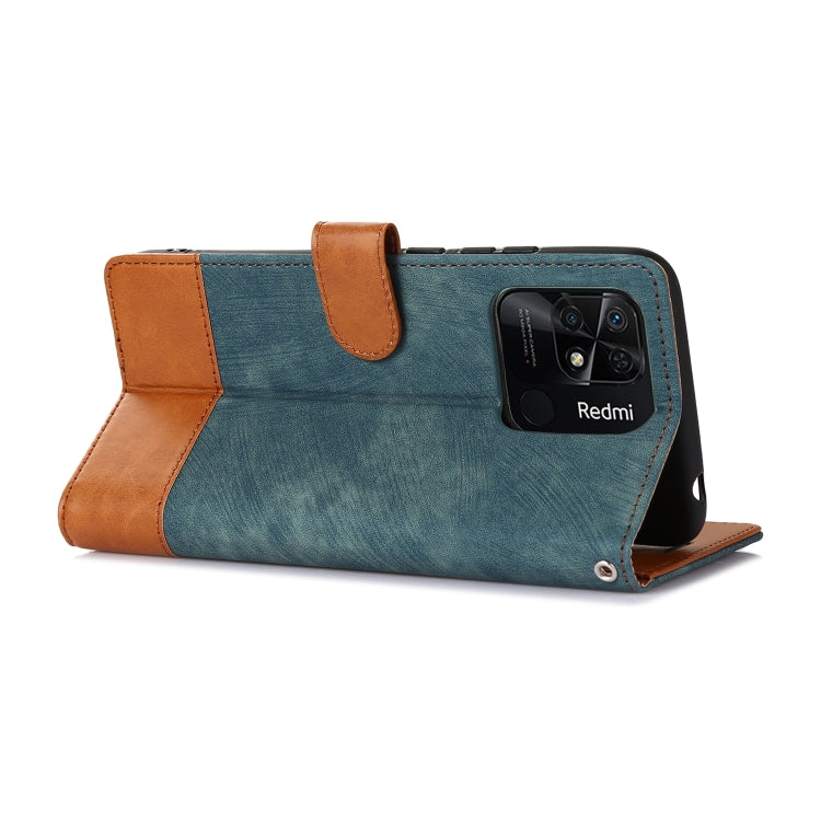 For Xiaomi Redmi 10 India Splicing Leather Phone Case