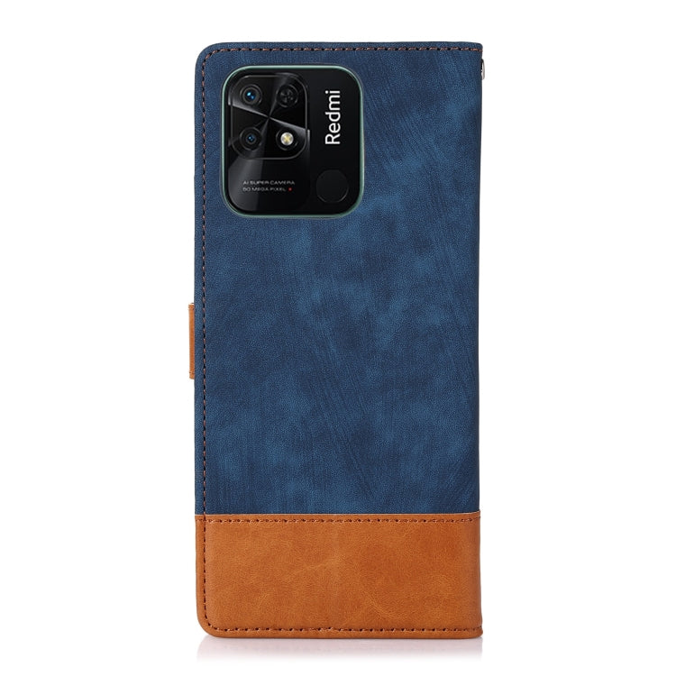 For Xiaomi Redmi 10 India Splicing Leather Phone Case