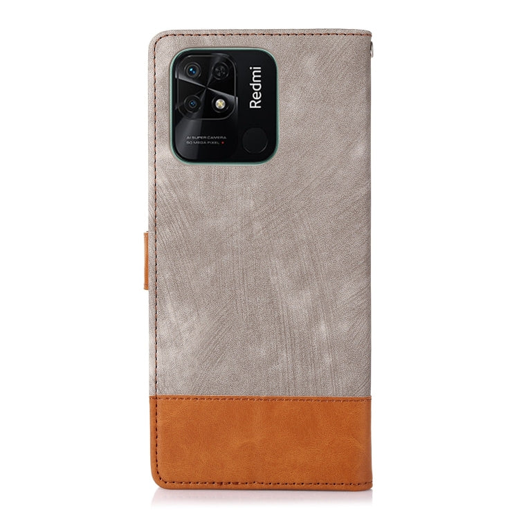 For Xiaomi Redmi 10 India Splicing Leather Phone Case