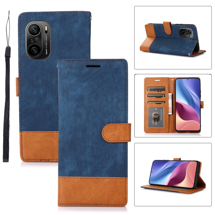 For Xiaomi Redmi K40 / K40 Pro Splicing Leather Phone Case