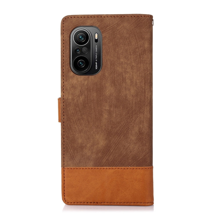 For Xiaomi Redmi K40 / K40 Pro Splicing Leather Phone Case