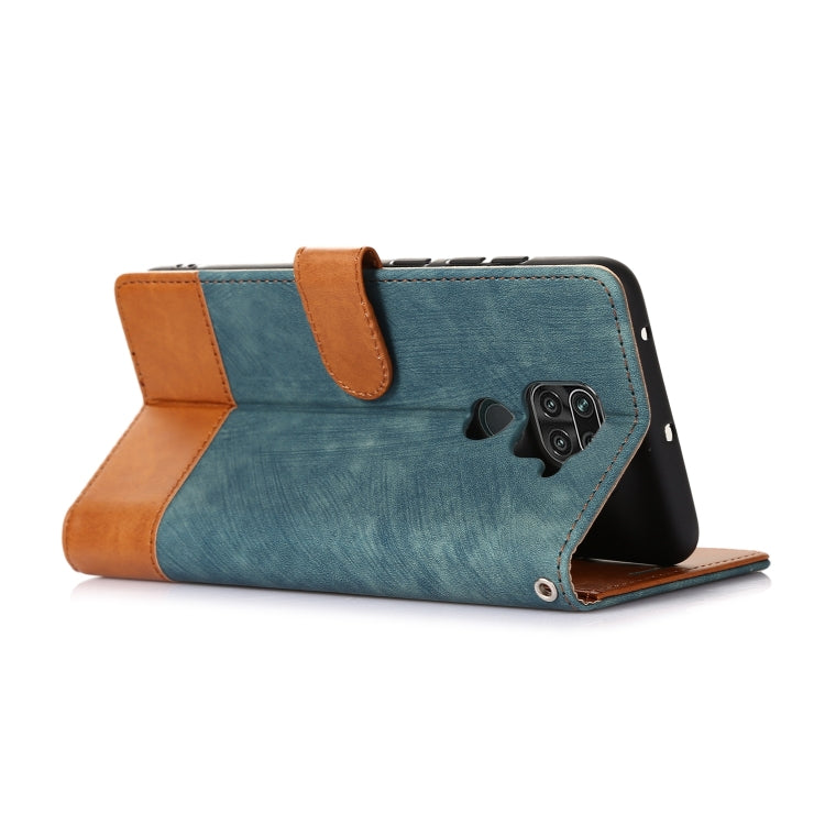 For Xiaomi Redmi Note 9 4G Splicing Leather Phone Case